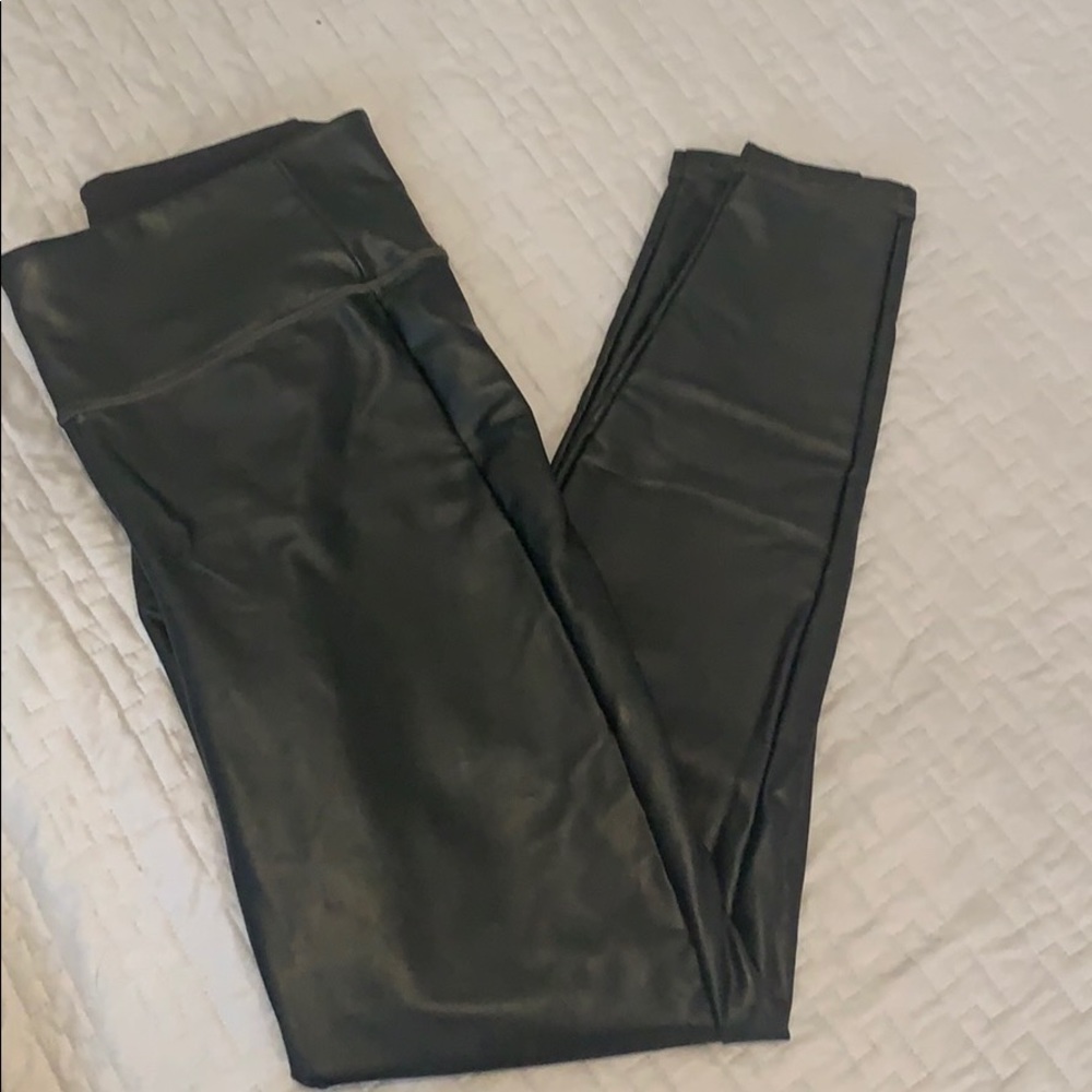 Athleta faux leather leggings